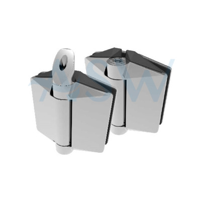 125 POLARIS Premium Glass to Glass Hinge set Soft Close