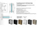 Wall to Glass Hinge with Square edges