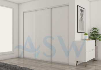 Slim Line Framed Sliding Wardrobe Doors Melamine