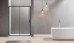 Semi Frameless Shower Screen Wall to Wall with Sliding Door 2000H Adjustable