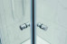 Semi Frameless Shower Screen Corner Entry with Double Sliding Doors 2000H Adjustable