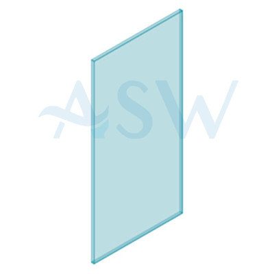 Frameless Pool Fence Panel 12mm Clear Toughened Glass 1200H