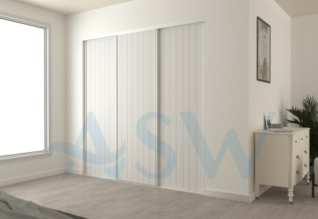Fully Framed Sliding Wardrobe Unpainted Doors VJ Routed MDF
