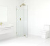 Frameless Shower Screen Fixed Free Standing Panel 2050H no holes glass