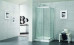 Semi Frameless Shower Screen Corner Entry with Double Sliding Doors 2000H Adjustable