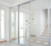 Slim Line Framed Sliding Wardrobe Doors Mirror Finish