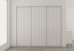 Slim Line Framed Sliding Wardrobe Unpainted Doors VJ