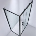 Semi Frameless Shower Screen Corner shape with Sliding Door 2000H adjustable