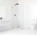 Frameless Shower Screen Fixed Free Standing Panel 2050H no holes glass