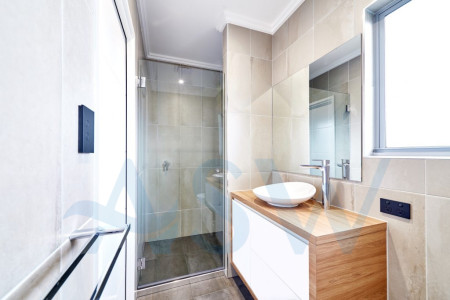 Frameless Shower Screen Wall to Wall Door hinged of wall 2000H