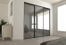 Fully Framed Sliding Wardrobe Doors Grey Mirror