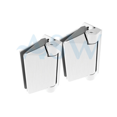 125 POLARIS Premium Wall or Post to Glass Gate Hinge Set Soft Close