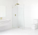 Frameless Shower Screen Fixed Free Standing Panel 2050H no holes glass