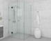 Frameless Shower screen Corner Hinge Panel & Door & Infill & Return 2050H