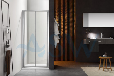 Semi Frameless Shower Screen Bi-Fold Swing Door