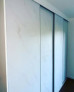 Frameless Sliding Wardrobe Doors Textured Marble